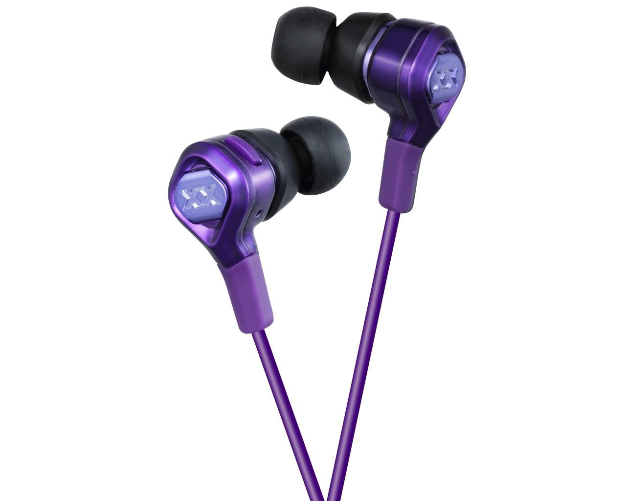 JVC Wired In-ear Extreme HeadphoneHeadphones"Dual Magnet" creates optimal magnetic force, reproducing responsive bass, tight mid-range and crisp highs "X-Damper" minimizes unwanted vibration and generates clear sound Integrated 1-button remote & mic for s